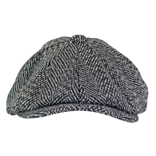 Herringbone-Muster Fleece gefüttert Winter Wolle Newsboy Hut Kappe - Image 5