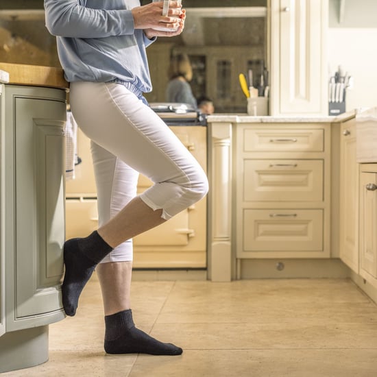 IOMI - 3 Paar Baumwolle gepolstert diabetischen Socken für geschwollene Füße und Beine - Schwarz - Image 5
