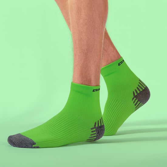 COMODO - Unisex Chaussettes de Contention pour Running Compression pour Sport - Néon Vert - Image 3