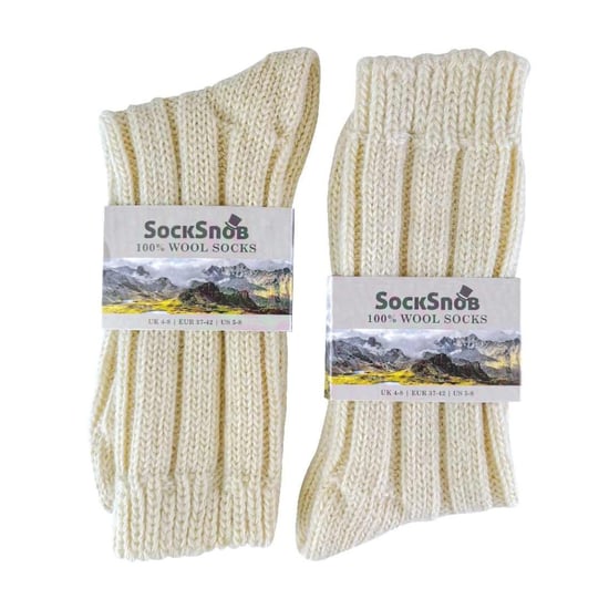 1 Paar Damen leichte weiche kuschelige gestrickte 100% reine Wolle Bettsocken - Image 2