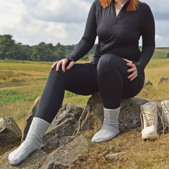 1 Paar Damen leichte weiche kuschelige gestrickte 100% reine Wolle Bettsocken - Image 3