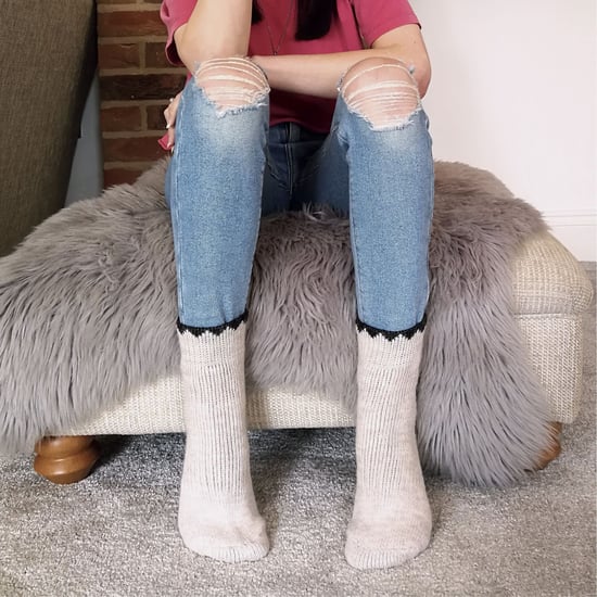 Femme hiver chaudes alpaga laine chaussettes pour bottes - Pierre - Image 3