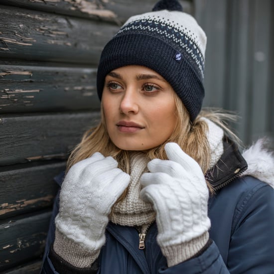 HEAT HOLDERS - Damen / Frauen gestrickte Beanie Bommelmütze mit Pom Pom - Image 5