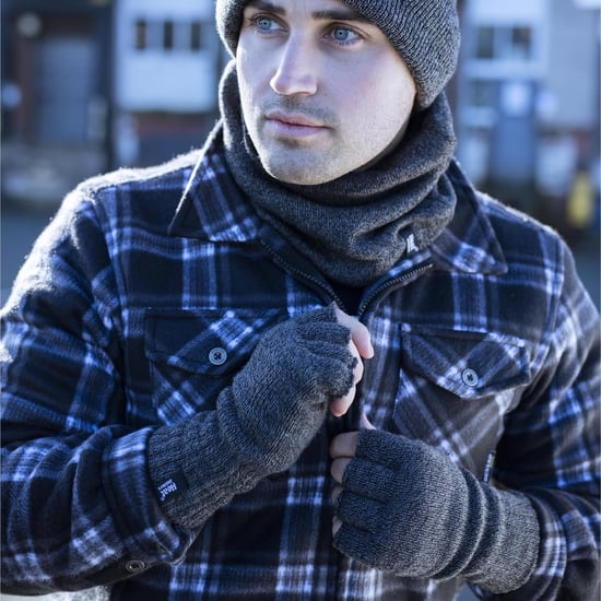 Herren Winter Warm 3.2 TOG Fleece gefüttert Isolierte Fingerlose Handschuhe - Image 4