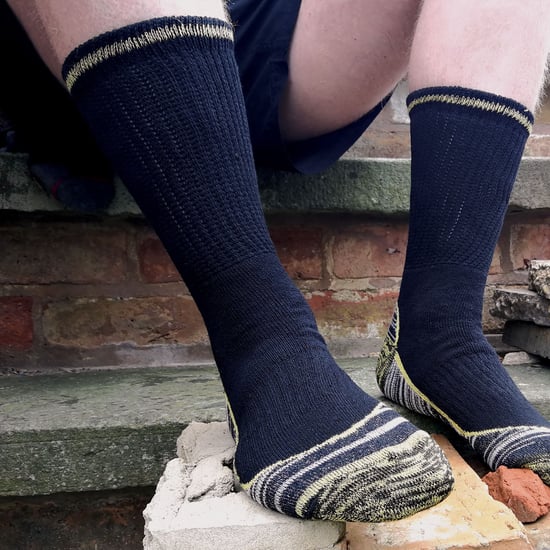 Atmungsaktive Hochleistungs-Bambus-Arbeitssocken für Stahlkappenstiefel für Herren - Image 3