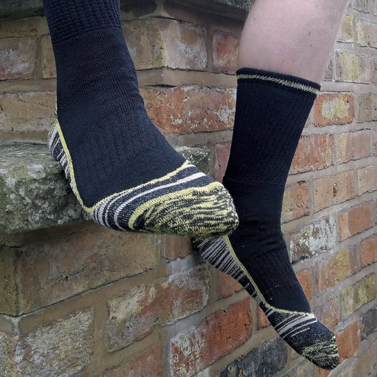 Atmungsaktive Hochleistungs-Bambus-Arbeitssocken für Stahlkappenstiefel für Herren - Image 4