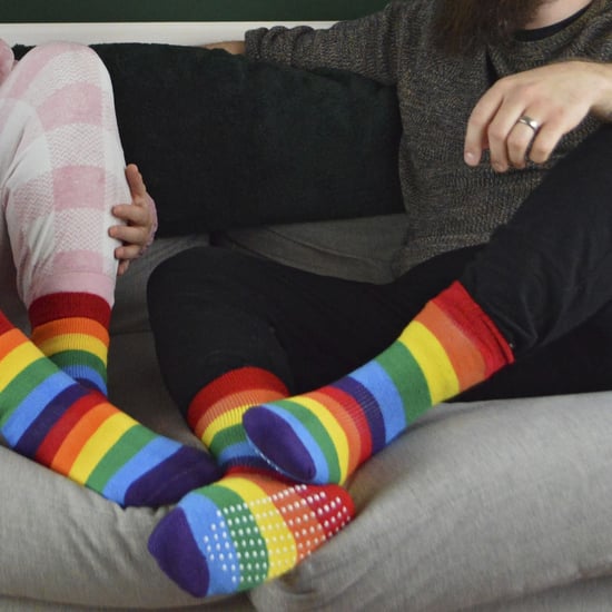 THMO - Herren & Damen Warme Thermische Rutschfeste Regenbogen Socken für den Winter - Image 4