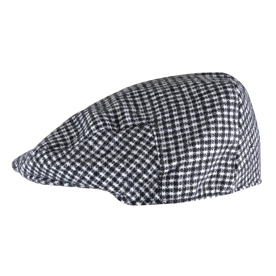 Traditionelle flache Herrenmütze aus Wollmischung mit Karomuster - Image 3