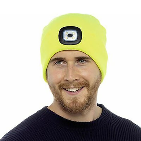 Erwachsene / Herren Winter-Strickmütze mit LED-Leuchtfackel - Image 5