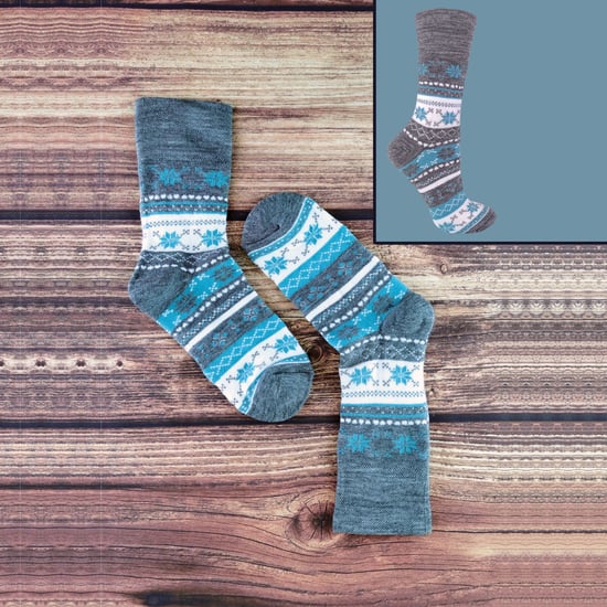 Damen 3 Paar dicke warme Winter Fairisle Thermal Diabetiker Socken - Image 3