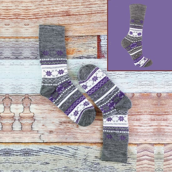 Damen 3 Paar dicke warme Winter Fairisle Thermal Diabetiker Socken - Image 4