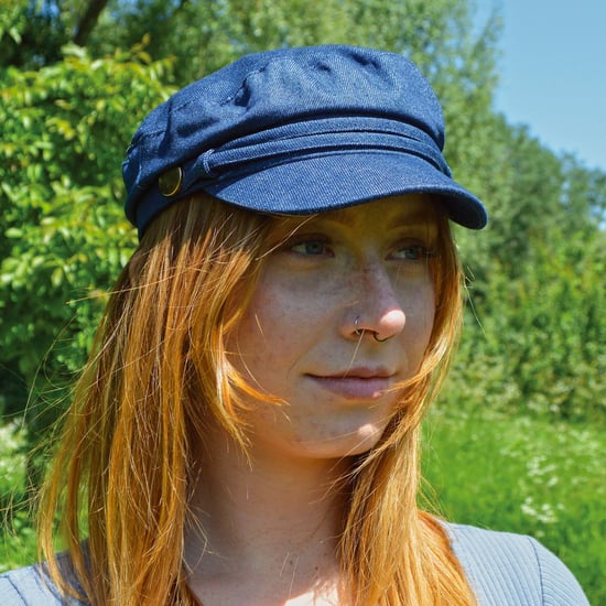 Damen Baumwolle Peaked Denim oder Kord Baker Boy Hut Fiddler Cap - Image 3