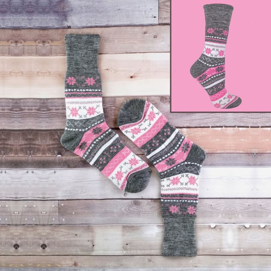 Damen 3 Paar dicke warme Winter Fairisle Thermal Diabetiker Socken - Image 5