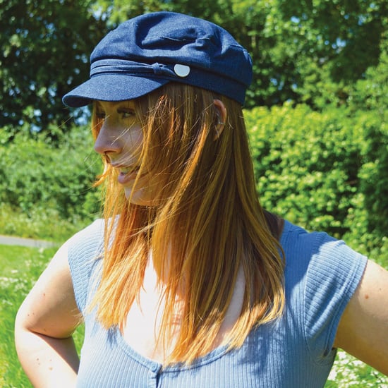 Damen Baumwolle Peaked Denim oder Kord Baker Boy Hut Fiddler Cap - Image 5
