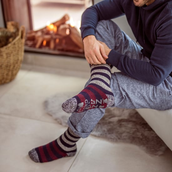 HEAT HOLDERS - Herren gestreifte Fleece gefütterte Anti-Rutsch dicke Slipper Socken - Image 5