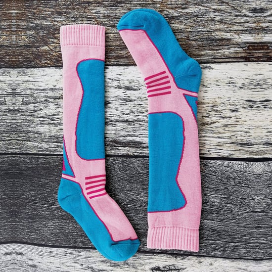 4 Paar Herren Damen Kinder Lange Kniestrümpfe aus Wollmischung Ski Socken - Image 3