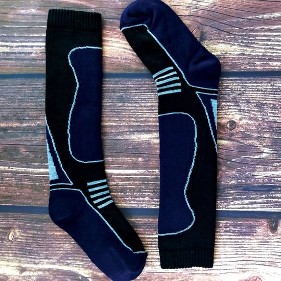 4 Paar Herren Damen Kinder Lange Kniestrümpfe aus Wollmischung Ski Socken - Image 4