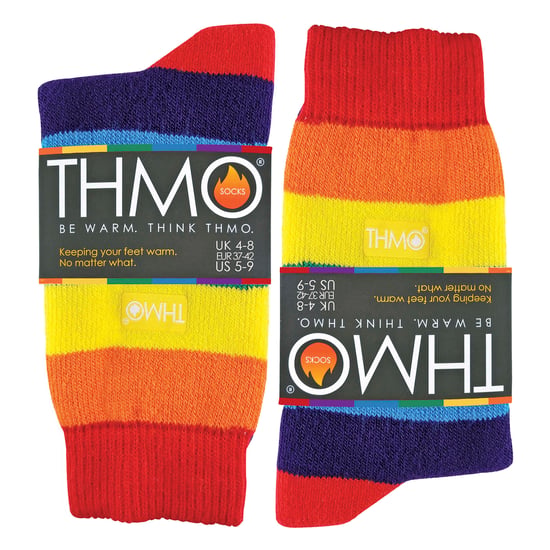 THMO - Extra warme Herren- und Damensocken in Regenbogenfarben für den Winter - Image 2