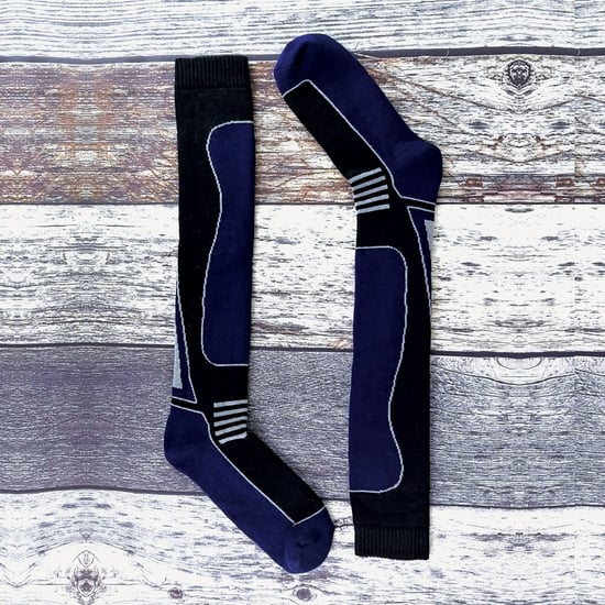 4 Paar Herren Damen Kinder Lange Kniestrümpfe aus Wollmischung Ski Socken - Image 4