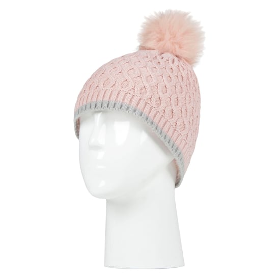 Wärmehalter - Thermoisolierte Pom Pom Bommelmütze und Handschuhe für Mädchen | bunte Pastellfarben - Altrosa - Image 3
