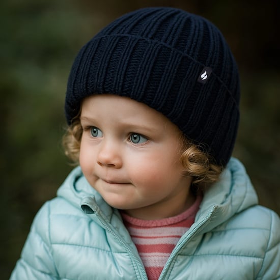 Wärmehalter - Wintermützen- und Handschuhset für Mädchen aus geripptem Material - Image 4