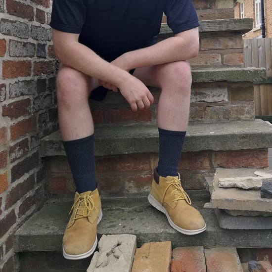Herren gepolstert Baumwolle Low Cut Knöchel Arbeit Socken für Stahl Toe Boots - Image 3
