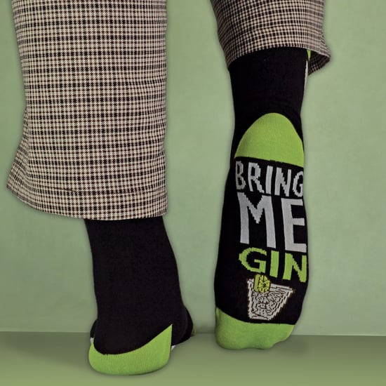 Wenn du diese Socken lesen kannst, bring mir Tee Socken - Image 4