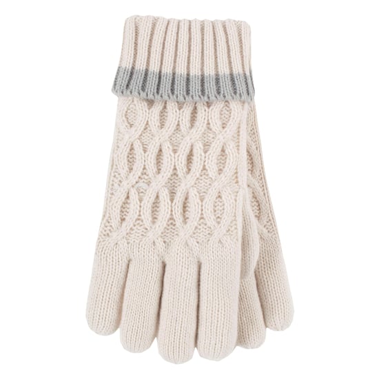 Wärmehalter - Thermoisolierte Pom Pom Bommelmütze und Handschuhe für Mädchen | bunte Pastellfarben - Buttercreme - Image 4