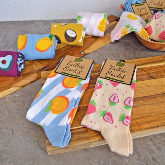 TALKIE SOCKS - Ladies Cotton Quirky Funky Novelty Design Fruit Socks - Image 3