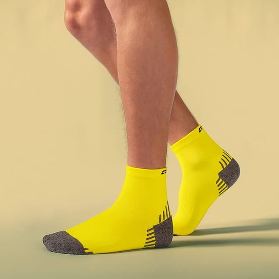 COMODO - Unisex Chaussettes de Contention pour Running Compression pour Sport - Jaune - Image 3
