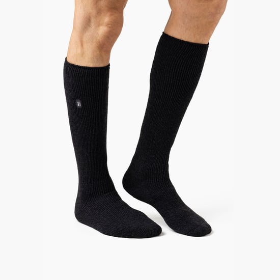 Heat Holders - Mens Long Leg Outdoor Merino Wool Thermal Socks with Reinforced Heel and Toe for Winter - Khaki - Image 5