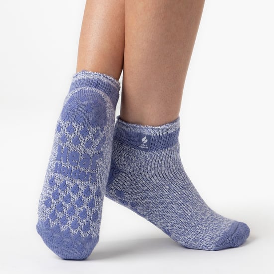 Wärmehalter - Ladies Non Slip Thermal Ankle Slipper Socks with Grips - Image 3