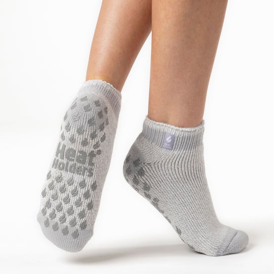 Wärmehalter - Ladies Non Slip Thermal Ankle Slipper Socks with Grips - Image 4