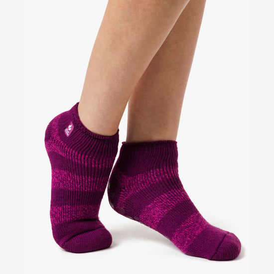 Wärmehalter - Ladies Non Slip Thermal Ankle Slipper Socks with Grips - Image 5