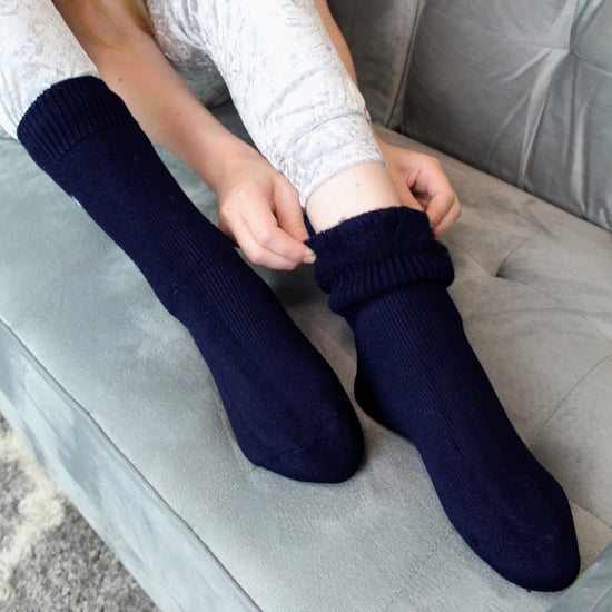 3 Paar Multipack Kinder Thermosocken | THMO | Gerippte weiche Top Fleece flauschige innere warme Socken für Jungen & Mädchen - Marine - Image 3
