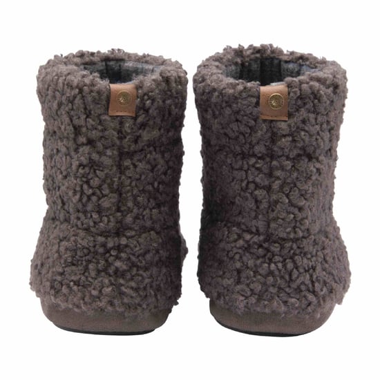 DUNLOP - Herren Pelz-Sherpa-Gedächtnis-Schaumstoff-Slipper-Stiefel (8, Holzkohle) - Image 2