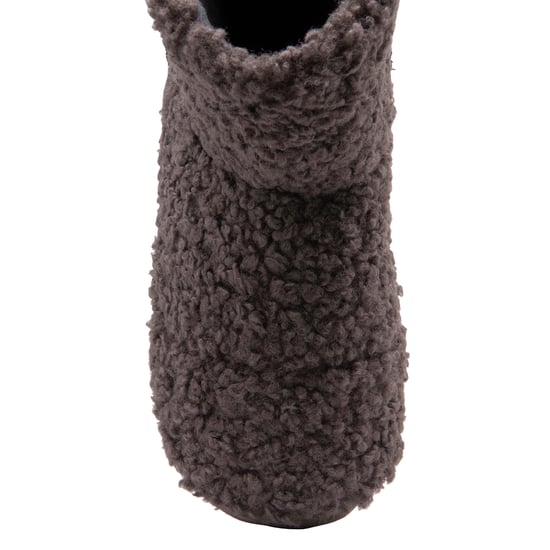 DUNLOP - Herren Pelz-Sherpa-Gedächtnis-Schaumstoff-Slipper-Stiefel (8, Holzkohle) - Image 4