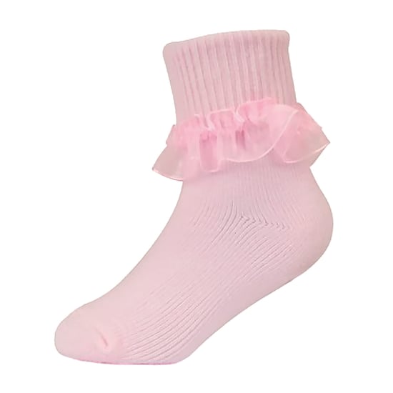 6 Pack Baby Mädchen Rüschen Spitzen Socken | Socken Snob | Baumwolle Fancy Socken für Kleinkind - Rosa - Image 3