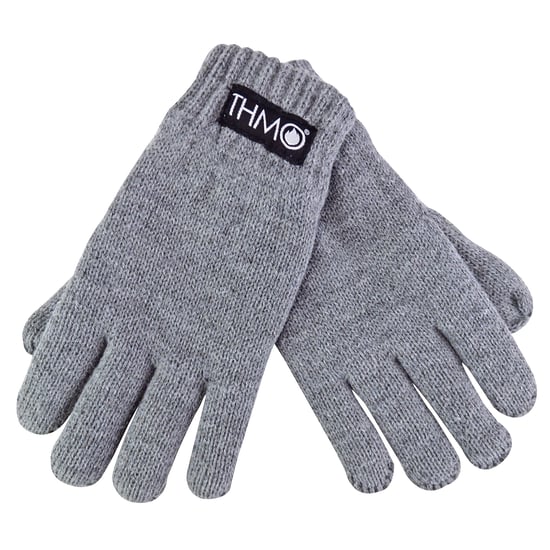 Thinsulate-Kinderhandschuhe für den Winter | THMO | Jungen & Mädchen gestrickte Thermo-Vollfingerhandschuhe für Kinder - Grau - Image 4