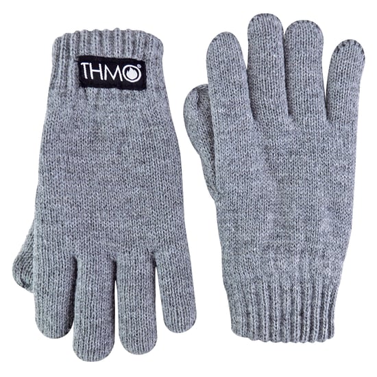 Thinsulate-Kinderhandschuhe für den Winter | THMO | Jungen & Mädchen gestrickte Thermo-Vollfingerhandschuhe für Kinder - Grau - Image 5