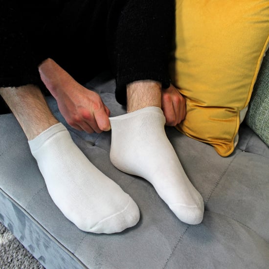 Mens Thermal Low Cut Trainer Socken | 12 Paar Multipack | Winter Unsichtbare Socken für Männer - Weiß - Image 3