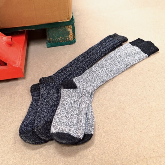 Workforce - 3 Paar Herren extra lange kniehohe warme Wollstiefelsocken - Image 4