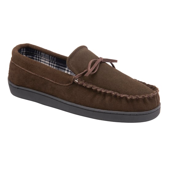 DUNLOP - Herren Hausschuhe aus echtem Wildleder mit Fleece gefüttert (9, Dunkelbraun) - Image 3