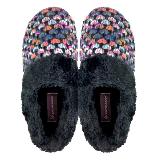 Dunlop - Damen niedlich flauschig Plüsch Winter warm Luxus Komfort gestrickt Hausschuhe - Image 4