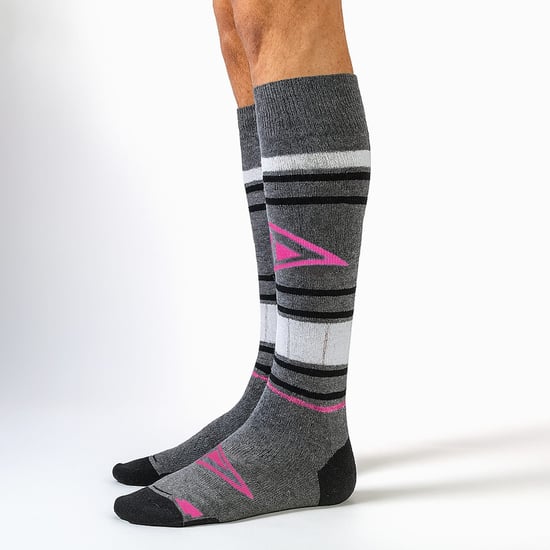COMODO - Chaussettes Hautes de Snowboard Ski pour Hommes, Femmes - Violet - Image 3