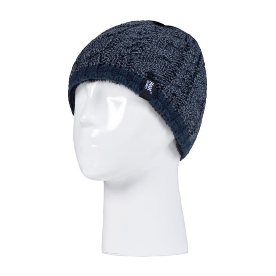 Wärmehalter - Jungen Kinder Kabel stricken warmes Fleece gefüttert thermische Wintermütze und Handschuhe Set - DN1P7 - Image 3