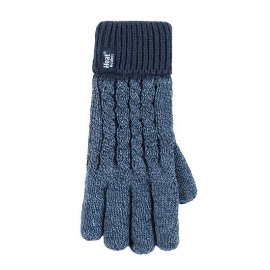 Wärmehalter - Jungen Kinder Kabel stricken warmes Fleece gefüttert thermische Wintermütze und Handschuhe Set - DN1P7 - Image 4