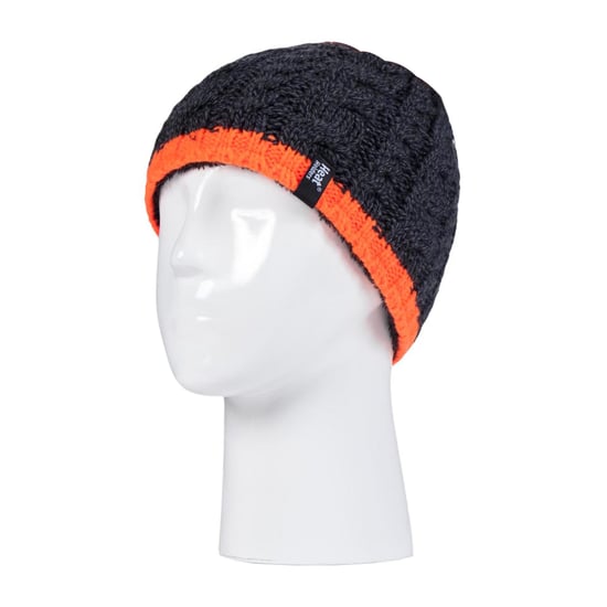 Wärmehalter - Jungen Kinder Kabelstrick warmes Fleece gefüttert Thermal Winter Mütze und Handschuhe Set - CO1P7 - Image 3