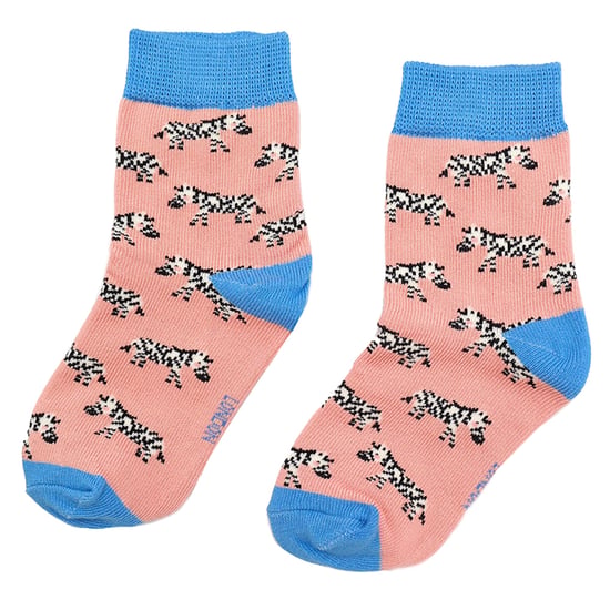 Miss Sparrow - 2er-Pack Mädchen Bambus-Tiermuster-Socken - Zebras - Image 3