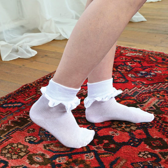 12 Paar Multipack White Frilly Lace Socken | 7 Größen | Sock Snob | Girls Cute Cotton Rich School Socken - Weiß - Image 4